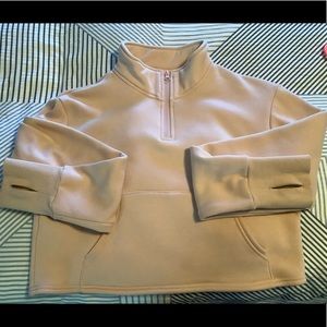 Senita Athletics Hailey Cropped Half Zip, Size M